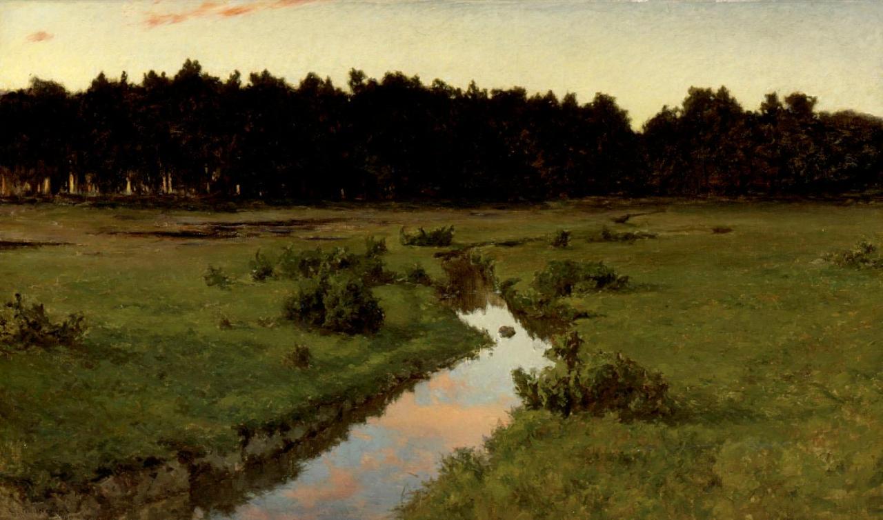 Gottfrid Kalls­te­nius: Ilta suol­la (1900)